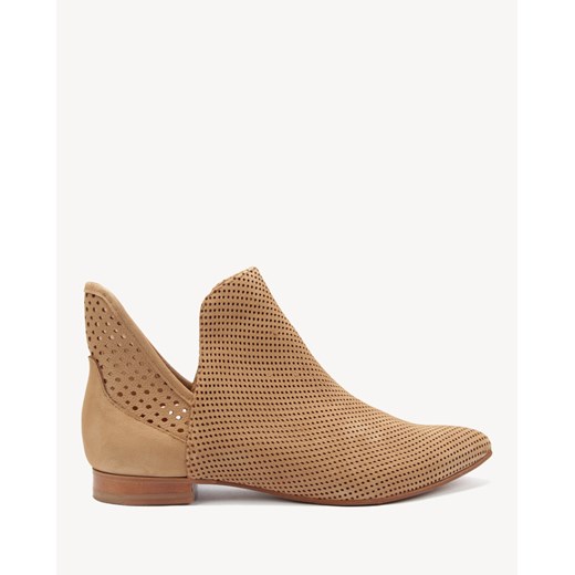 Beżowe ażurowe botki skórzane BOTIMO Botimo 35 Botimo.pl