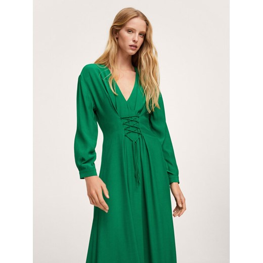 Sukienka koktajlowa Crosser 17043788 Zielony Regular Fit Mango M wyprzedaż MODIVO
