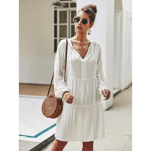 Sukienka w kolorze białym Tina XL promocyjna cena Limango Polska