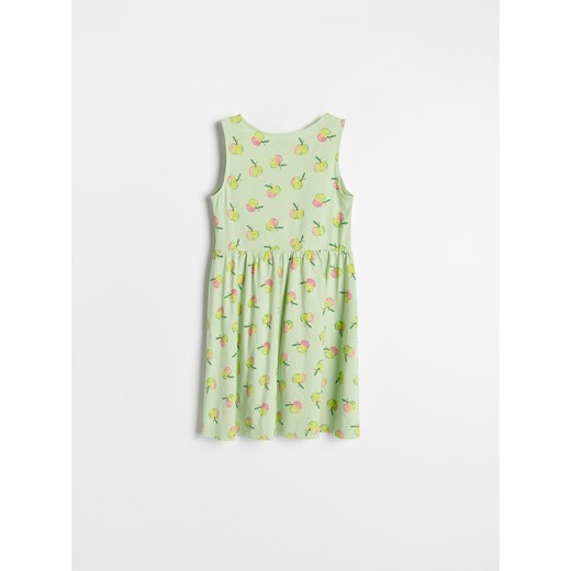 Reserved - Dzianinowa sukienka w owoce - Zielony Reserved 158 Reserved