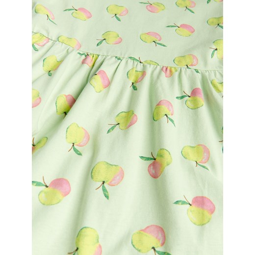 Reserved - Dzianinowa sukienka w owoce - Zielony Reserved 134 Reserved