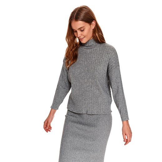 Sweter golf długi rękaw damski akrylowy  luźny Top Secret 40 wyprzedaż Top Secret