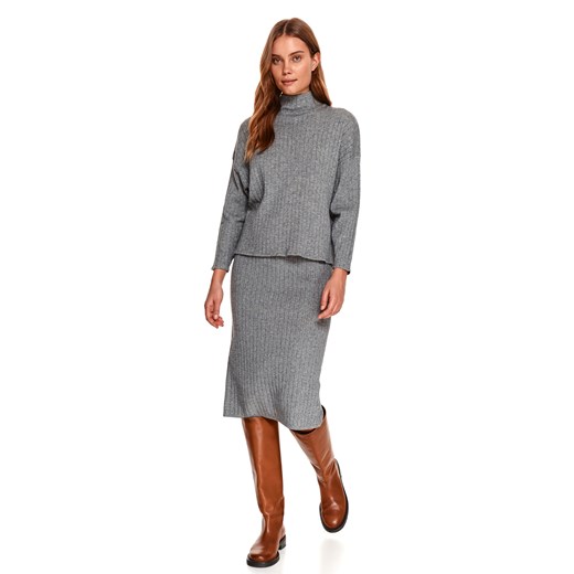 Sweter golf długi rękaw damski akrylowy  luźny Top Secret 36 Top Secret promocja