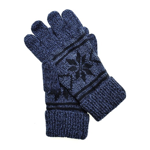 Rękawiczki dzianiniowe z zimowym motywem Top Secret ONE SIZE promocyjna cena Top Secret