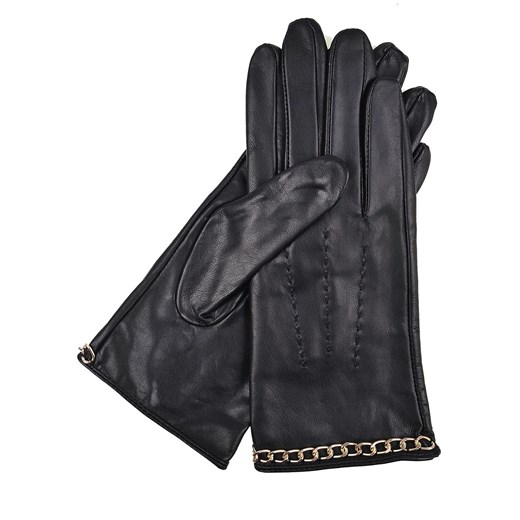 Eleganckie rękawiczki z łańcuszkowym wykończeniem Top Secret L/XL okazyjna cena Top Secret