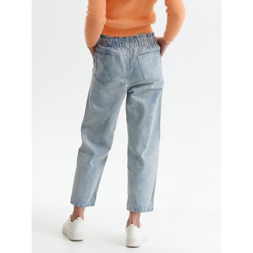 Luźne spodnie jeansowe z gumką w pasie Top Secret 38 Top Secret promocja