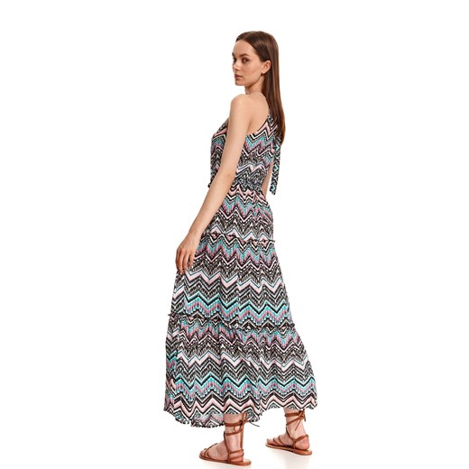 Sukienka maxi w kolorowe wzory Top Secret 36 promocyjna cena Top Secret