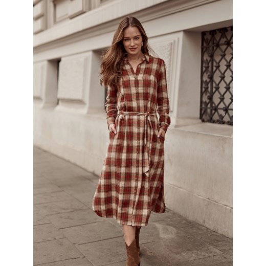 Sukienka damska w kratę Top Secret 34 okazyjna cena Top Secret