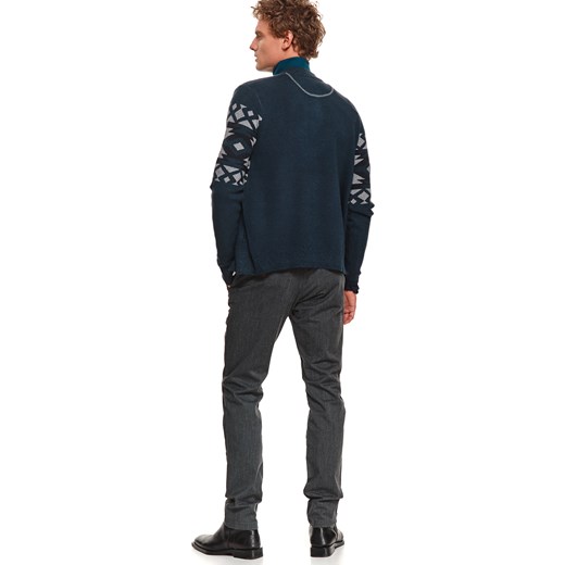 Sweter kardigan z motywem norweskim Top Secret XXL okazyjna cena Top Secret