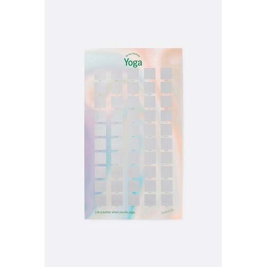 DOIY plakat zdrapka 50 Day Yoga Challenge Doiy ONE ANSWEAR.com