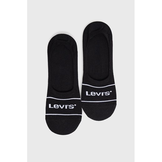 Levi&apos;s skarpetki (2-pack) męskie kolor czarny 37157.0769-black ze sklepu ANSWEAR.com w kategorii Skarpetki męskie - zdjęcie 134991047