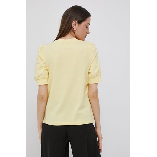 Vero Moda t-shirt bawełniany kolor żółty Vero Moda XL ANSWEAR.com