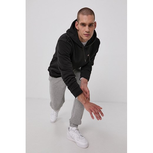 Dickies Bluza męska kolor czarny z kapturem gładka DK0A4XCDBLK-BLACK ze sklepu ANSWEAR.com w kategorii Bluzy męskie - zdjęcie 135001729