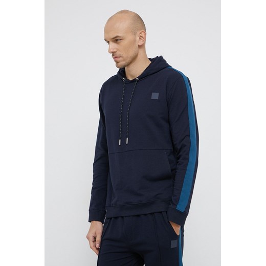 Ted Baker Bluza męska kolor granatowy z kapturem gładka Ted Baker S okazja ANSWEAR.com