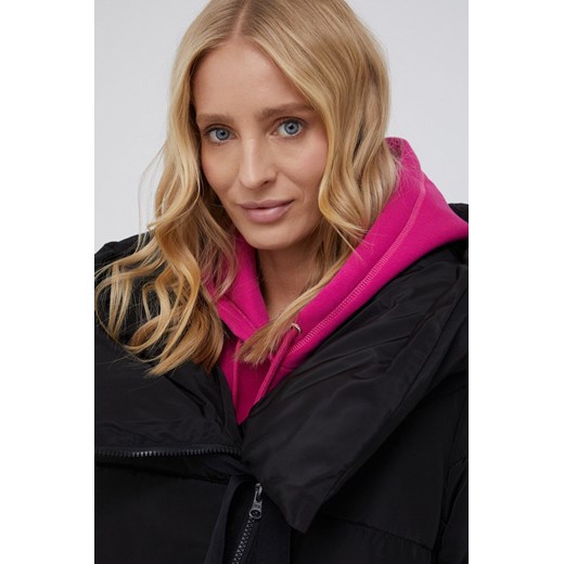 Sisley Kurtka damska kolor czarny zimowa oversize Sisley 40 okazja ANSWEAR.com