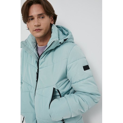 Tom Tailor Kurtka męska kolor zielony zimowa Tom Tailor XXL promocyjna cena ANSWEAR.com