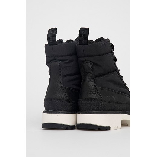 Levi's Workery damskie kolor czarny na platformie 40 ANSWEAR.com okazyjna cena