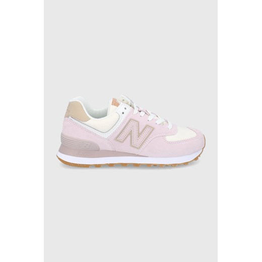 New Balance Buty kolor różowy na płaskiej podeszwie New Balance 36 promocja ANSWEAR.com