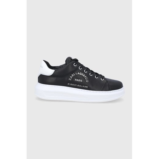 Karl Lagerfeld Buty skórzane KAPRI MENS kolor czarny KL52539 ze sklepu ANSWEAR.com w kategorii Buty sportowe męskie - zdjęcie 135021749
