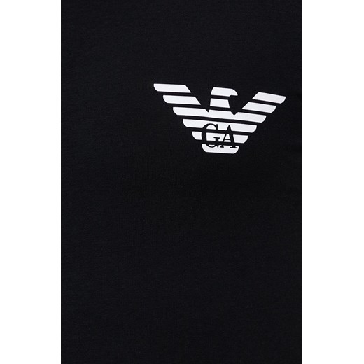 Emporio Armani Underwear T-shirt męski kolor czarny z nadrukiem L ANSWEAR.com okazyjna cena
