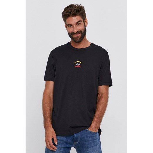 Paul&amp;Shark T-shirt bawełniany kolor czarny z nadrukiem ze sklepu ANSWEAR.com w kategorii T-shirty męskie - zdjęcie 135028609
