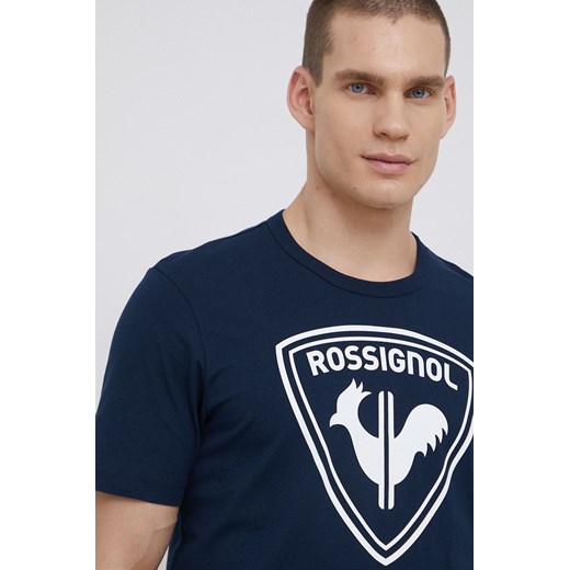 Rossignol t-shirt bawełniany kolor granatowy z nadrukiem RLKMY04 ze sklepu ANSWEAR.com w kategorii T-shirty męskie - zdjęcie 135028837