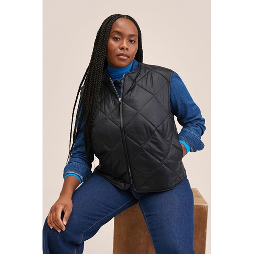 Mango bezrękawnik Bang damski kolor czarny przejściowy Mango XL ANSWEAR.com