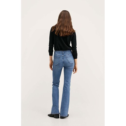 Mango jeansy Flare damskie medium waist Mango 38 ANSWEAR.com