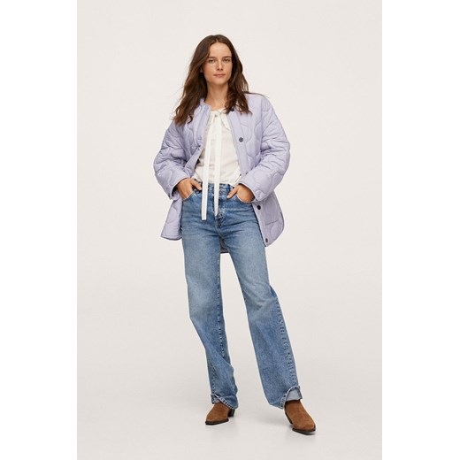 Mango kurtka Melon damska kolor fioletowy przejściowa Mango XL ANSWEAR.com wyprzedaż
