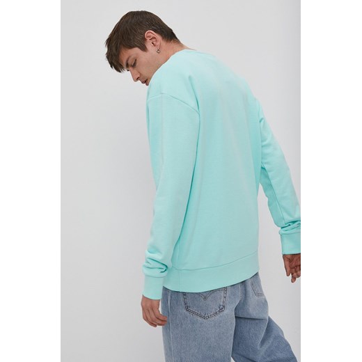 adidas Originals Bluza bawełniana męska kolor turkusowy z nadrukiem XL okazja ANSWEAR.com
