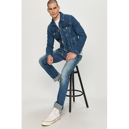 Trussardi Jeans - Kurtka jeansowa Trussardi 48 wyprzedaż ANSWEAR.com