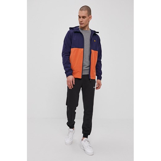 Lyle & Scott Kurtka męska kolor granatowy przejściowa Lyle & Scott XL promocja ANSWEAR.com