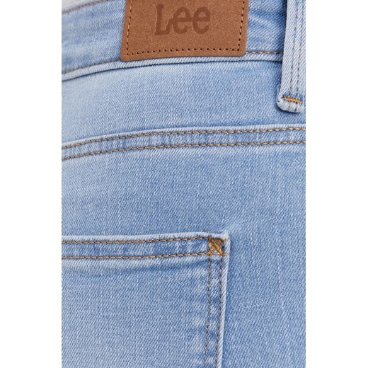 Lee jeansy Scarlett High Bleached Azur damskie high waist Lee 25/31 okazyjna cena ANSWEAR.com