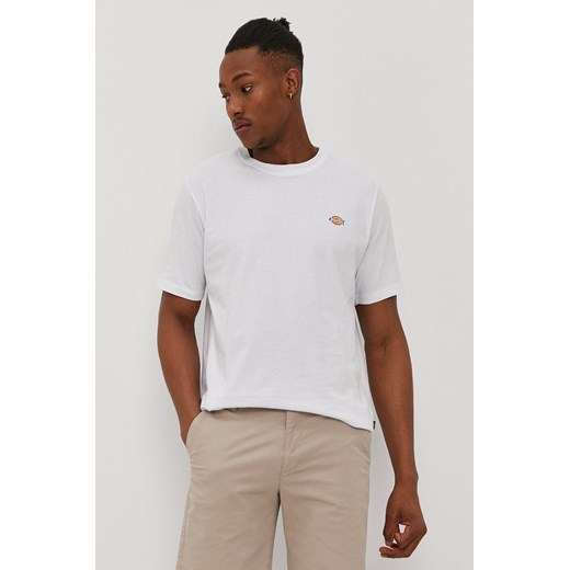 Dickies T-shirt męski kolor biały gładki Dickies XL ANSWEAR.com