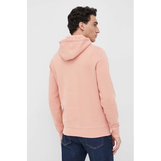 Tommy Hilfiger Bluza męska kolor różowy z kapturem z aplikacją Tommy Hilfiger M ANSWEAR.com