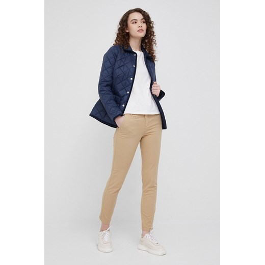Polo Ralph Lauren kurtka damska kolor granatowy przejściowa Polo Ralph Lauren M ANSWEAR.com