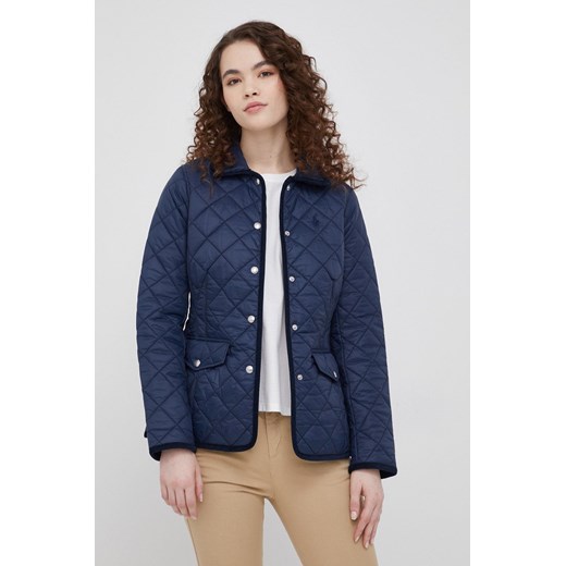 Polo Ralph Lauren kurtka damska kolor granatowy przejściowa Polo Ralph Lauren S ANSWEAR.com