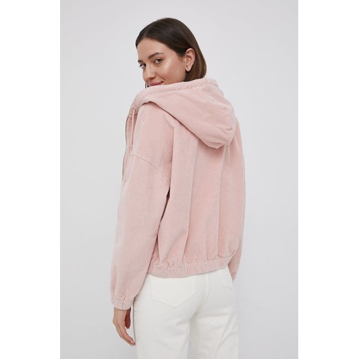 Only kurtka sztruksowa kolor różowy przejściowa oversize XS ANSWEAR.com