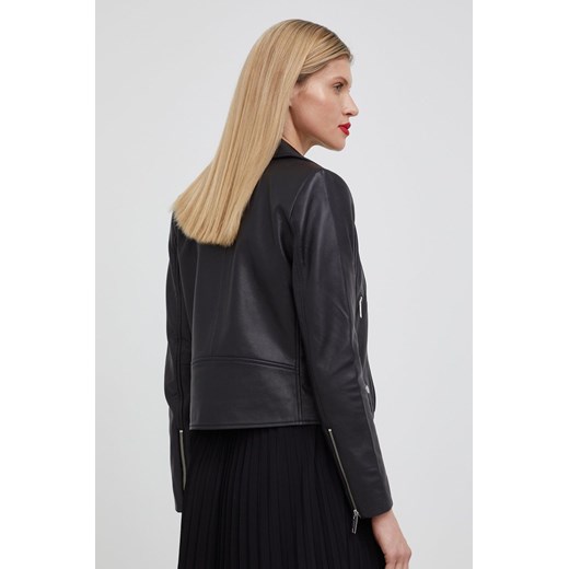 The Kooples ramoneska skórzana damska kolor czarny przejściowa The Kooples S ANSWEAR.com