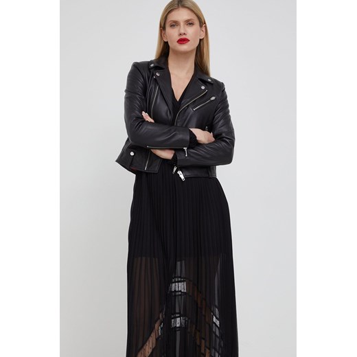 The Kooples ramoneska skórzana damska kolor czarny przejściowa The Kooples L ANSWEAR.com