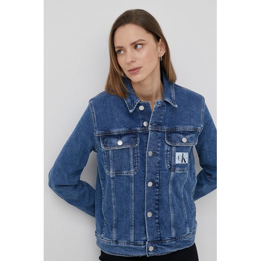 Calvin Klein Jeans kurtka jeansowa damska przejściowa M ANSWEAR.com