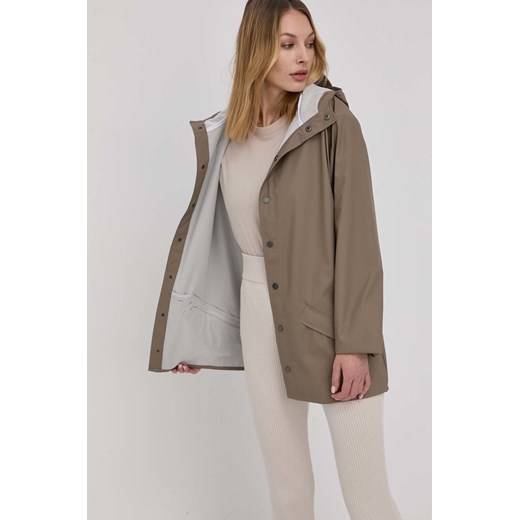 Rains kurtka 12010 Jacket kolor beżowy przejściowa Rains XS ANSWEAR.com