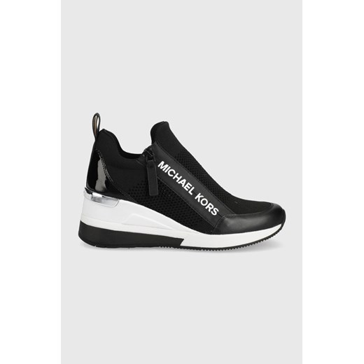 MICHAEL Michael Kors buty WILLIS WEDGE TRAINER 43S2WIFS1D.001 kolor czarny ze sklepu ANSWEAR.com w kategorii Buty sportowe damskie - zdjęcie 135067656