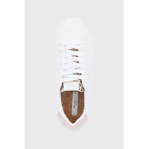 Pepe Jeans buty skórzane Adams Riga kolor biały Pepe Jeans 40 ANSWEAR.com