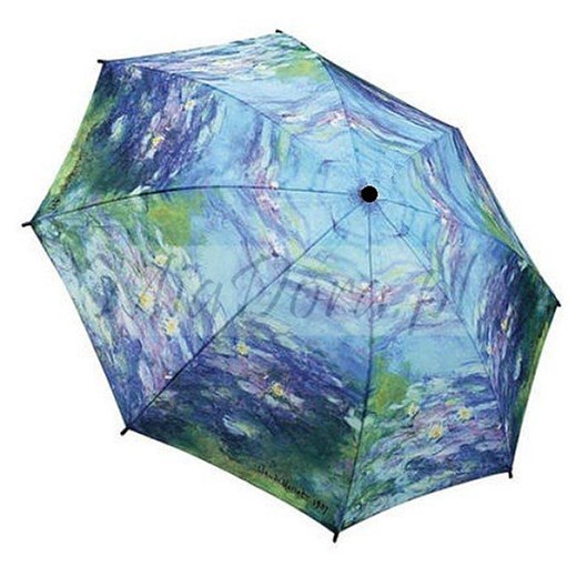 Lilie Wodne Claude Monet  Mała parasolka damska Galleria parasole-miadora-pl niebieski damskie