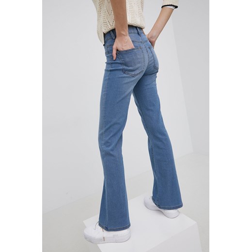 JDY jeansy damskie medium waist Jdy L/32 ANSWEAR.com