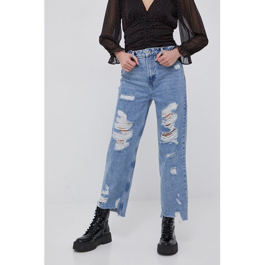Only jeansy Dad damskie high waist 29/32 ANSWEAR.com