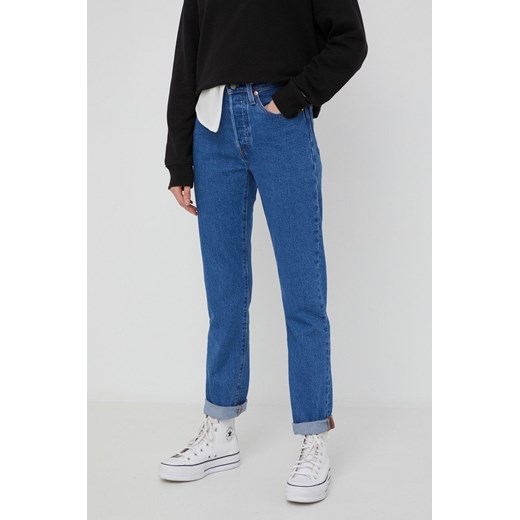 Levi&apos;s jeansy 501 damskie high waist 30/28 okazja ANSWEAR.com