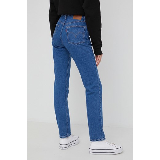 Levi&apos;s jeansy 501 damskie high waist 24/30 okazyjna cena ANSWEAR.com