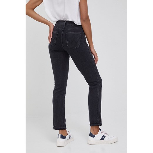 Wrangler jeansy SLIM SOFT ECLIPSE damskie high waist Wrangler 29/30 ANSWEAR.com